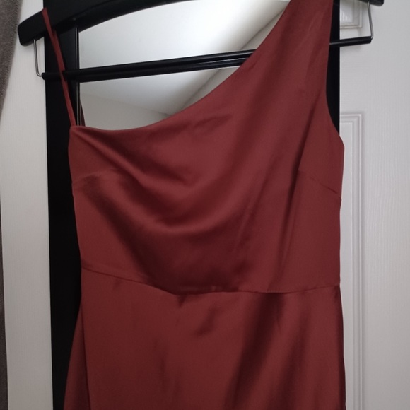 BHLDN Dylan Satin Charmeuse Dress in Cinnamon Size 6 - Picture 5 of 5